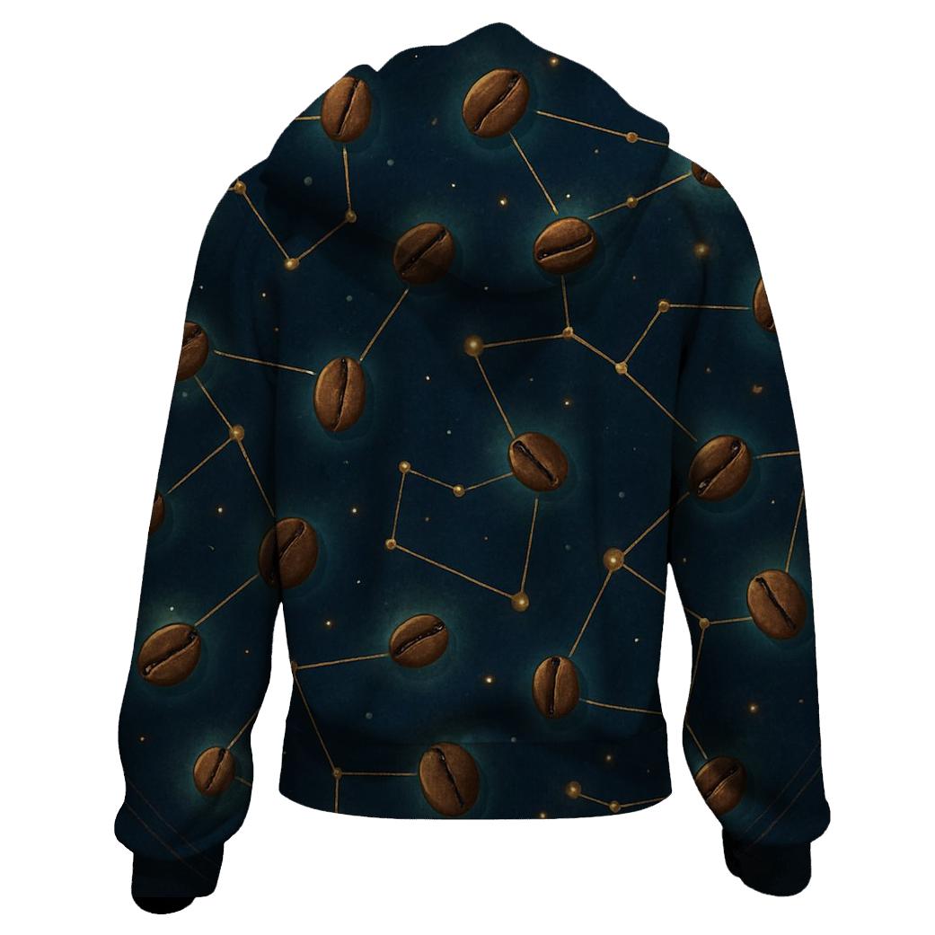 Bean Constellation Map embroidered hoodies