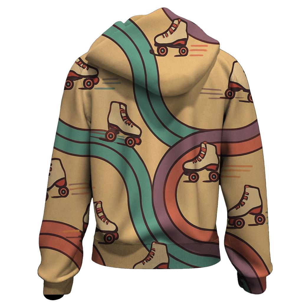 Funky Roller Rink Vibes premium hoodies