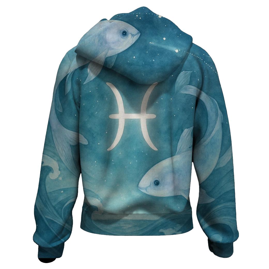 Pisces Tidal Constellation Dream pullover hoodies
