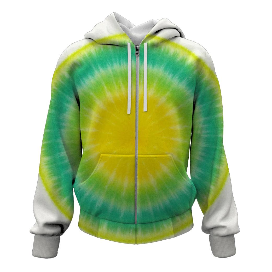 Lime Citrus Bullseye Bloom hoodie styles