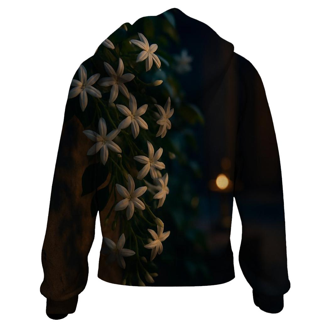 Night Fragrant Jasmine Courtyard lightweight hoodies