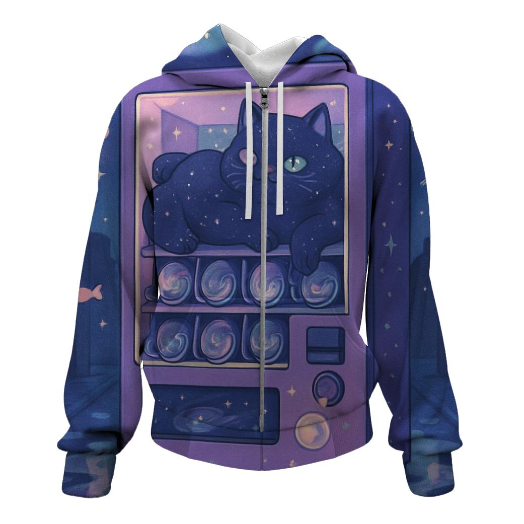 Cosmic Cat In The Vending Machine hoodie styles