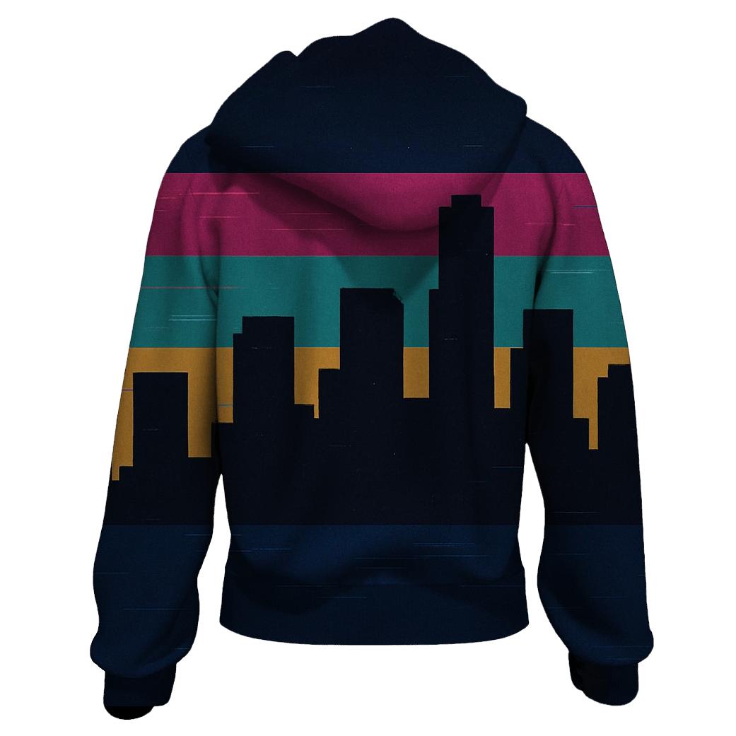 VHS Sunset City Bands embroidered hoodies