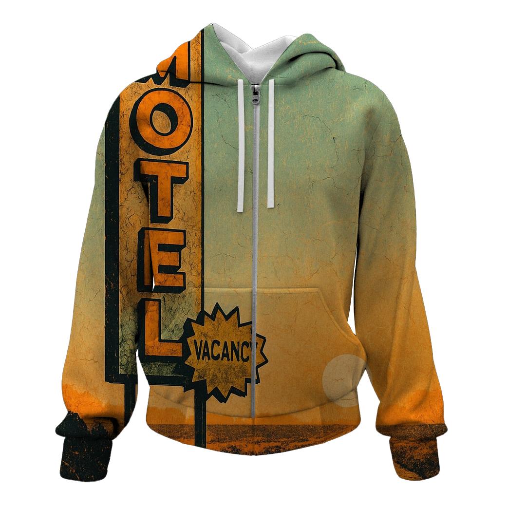 Faded Route Motel Roadside Sign hoodies fashion