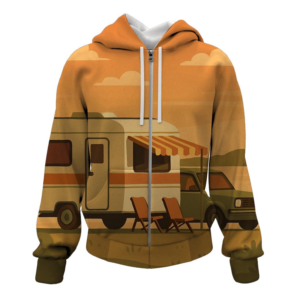 Seventies Road Trip Caravan hoodie styles
