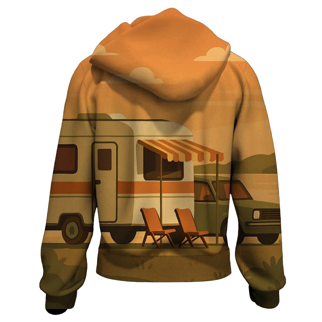 Seventies Road Trip Caravan hoodie styles