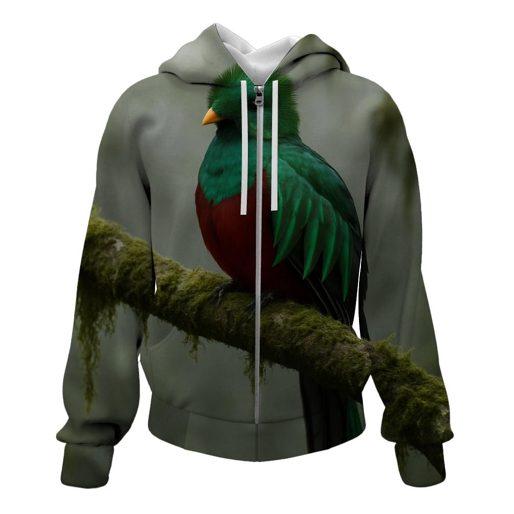 Cloud Forest Pause Resplendent Quetzal graphic hoodies