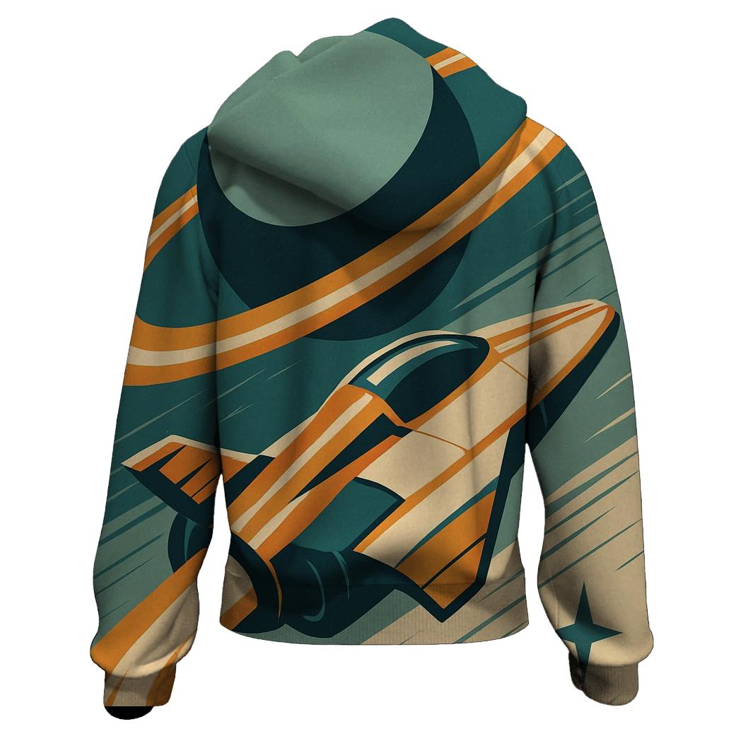 Retro Orbit Racer designer hoodies