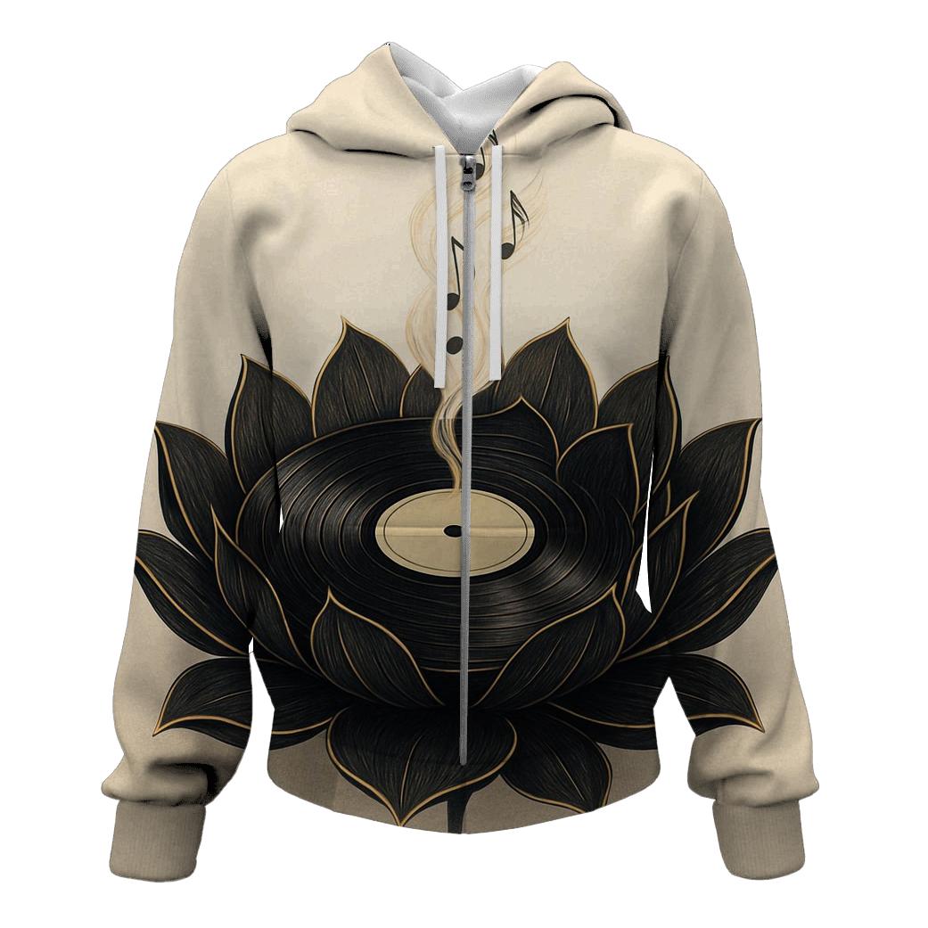 Vinyl Lotus Bloom pullover hoodies
