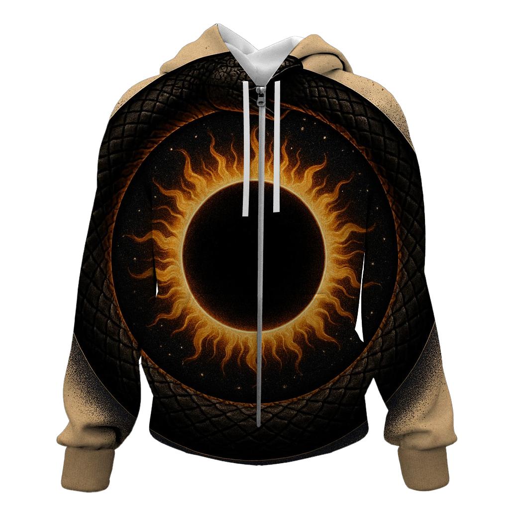 Solar Eclipse Serpent Ouroboros hoodie designs