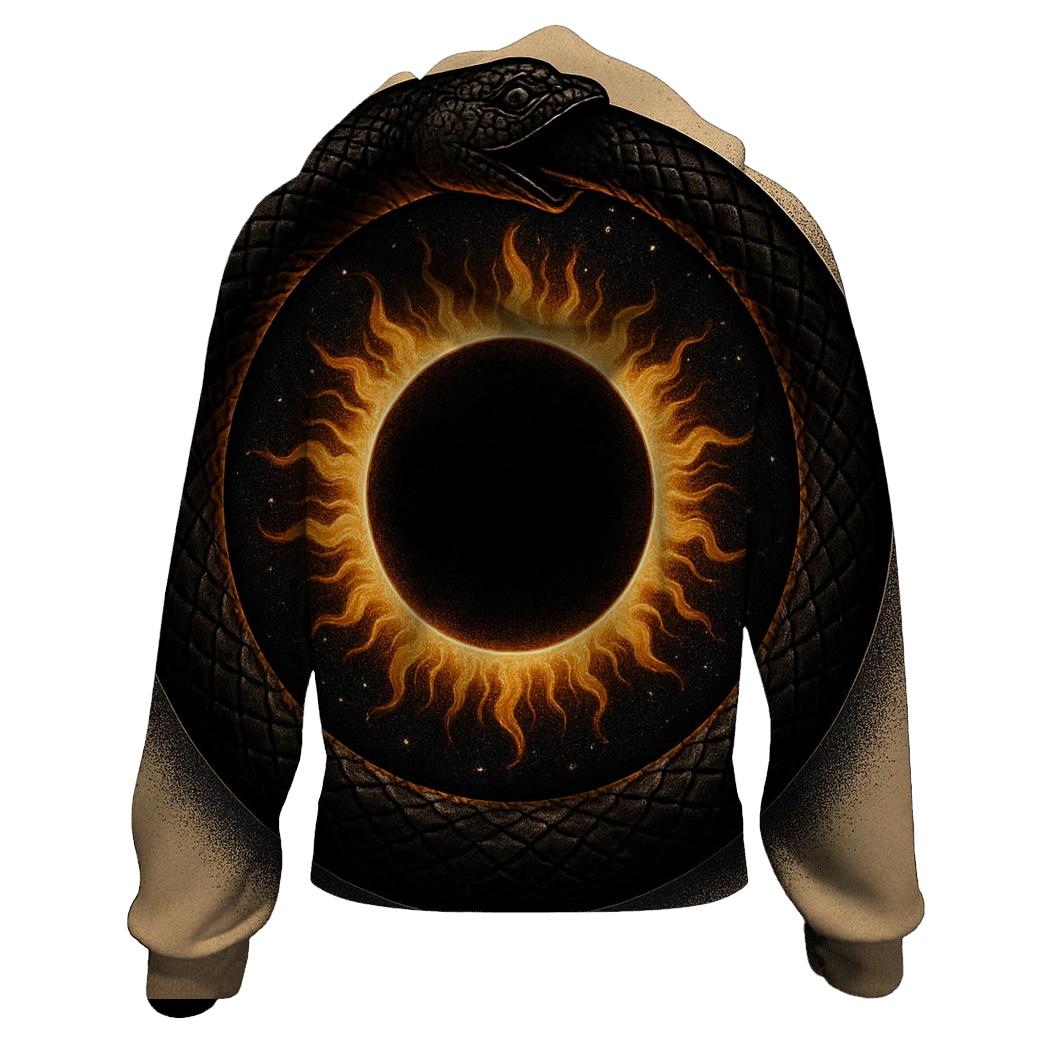 Solar Eclipse Serpent Ouroboros hoodie designs