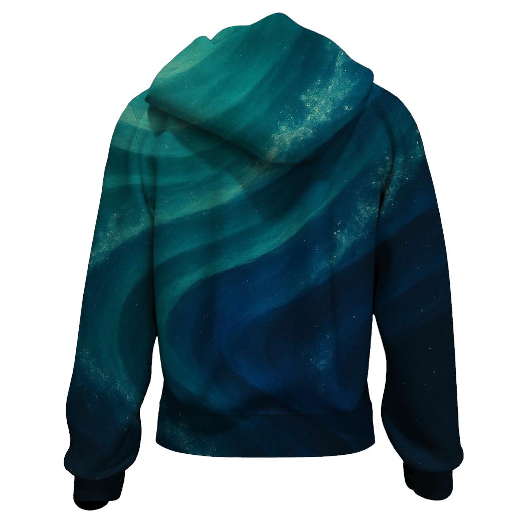 Cosmic Reef Flow graphic hoodies