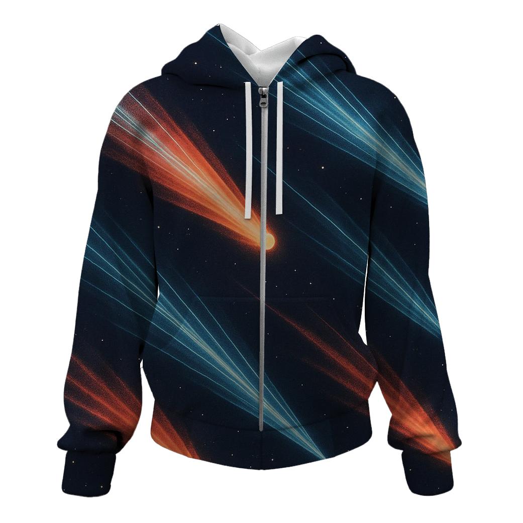 Comet Fan Crossing zip-up hoodies