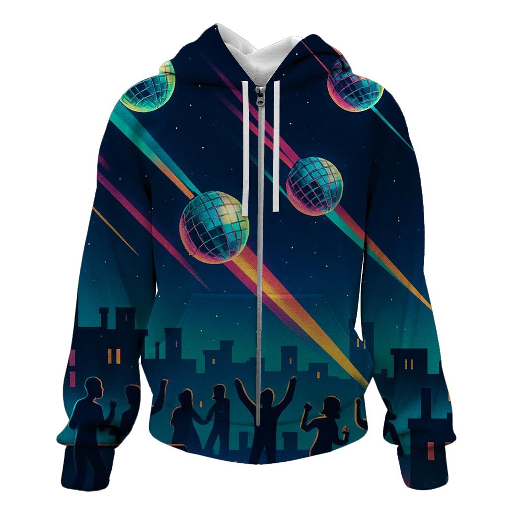 Disco Meteor Shower pullover hoodies
