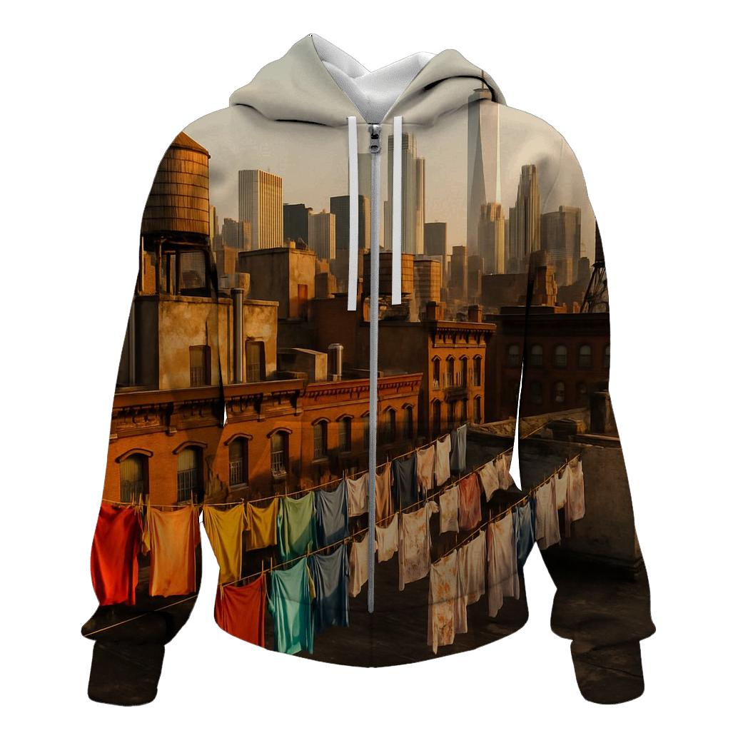 Chinatown Rooftop Laundry And Towers heavyweight hoodies
