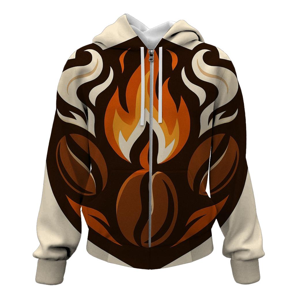 Roast Ember Crest printed hoodies