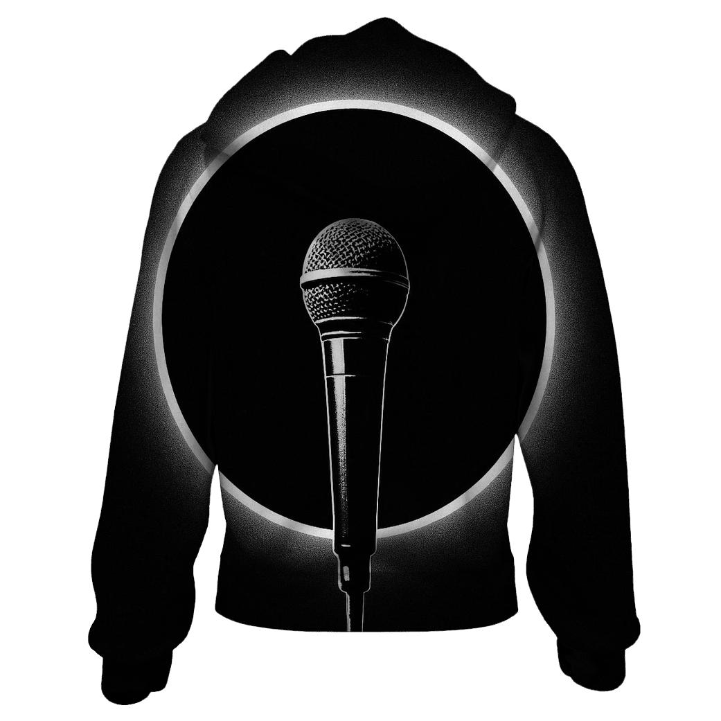 Minimalist Microphone Eclipse custom hoodies