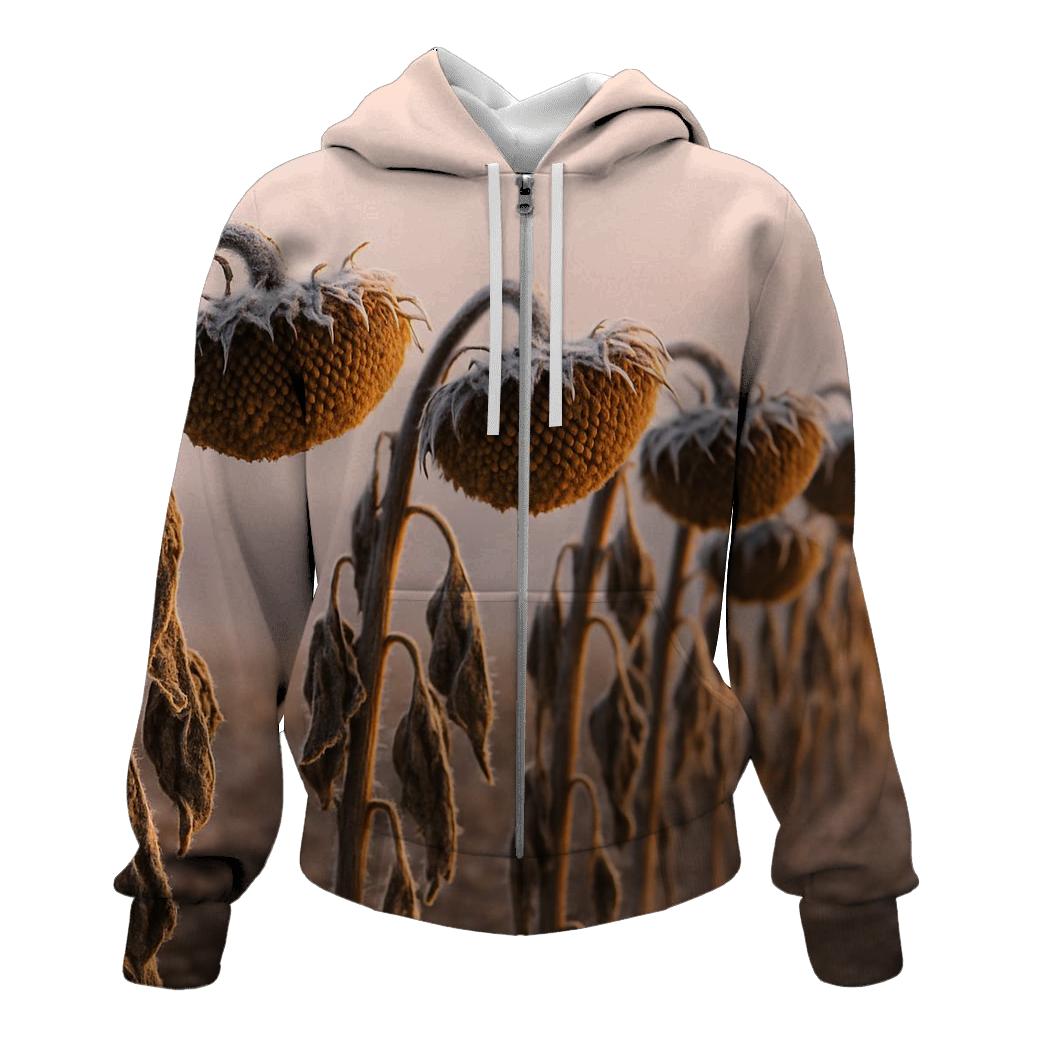 Frost On Forgotten Sunflowers pullover hoodies