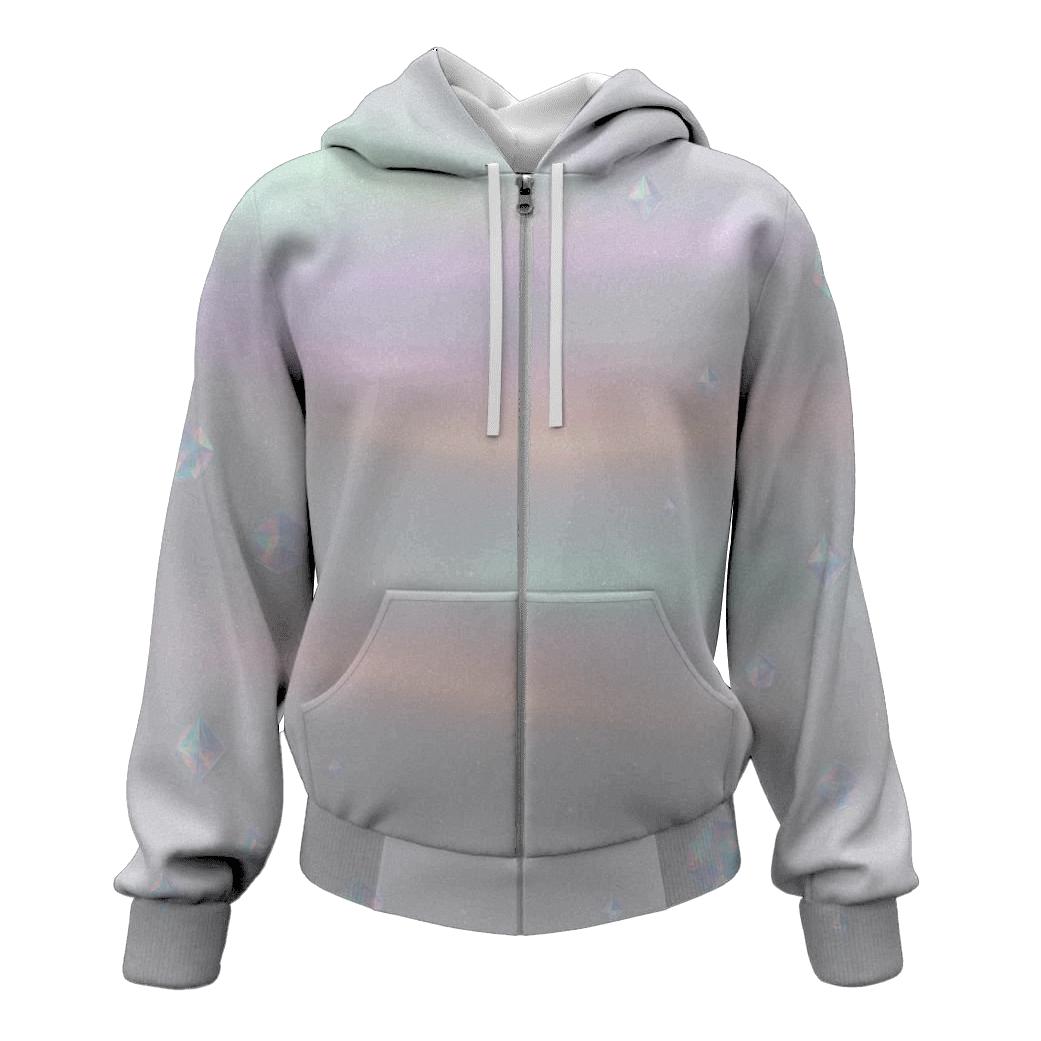 Pastel Aurora Gem Veil hoodie designs