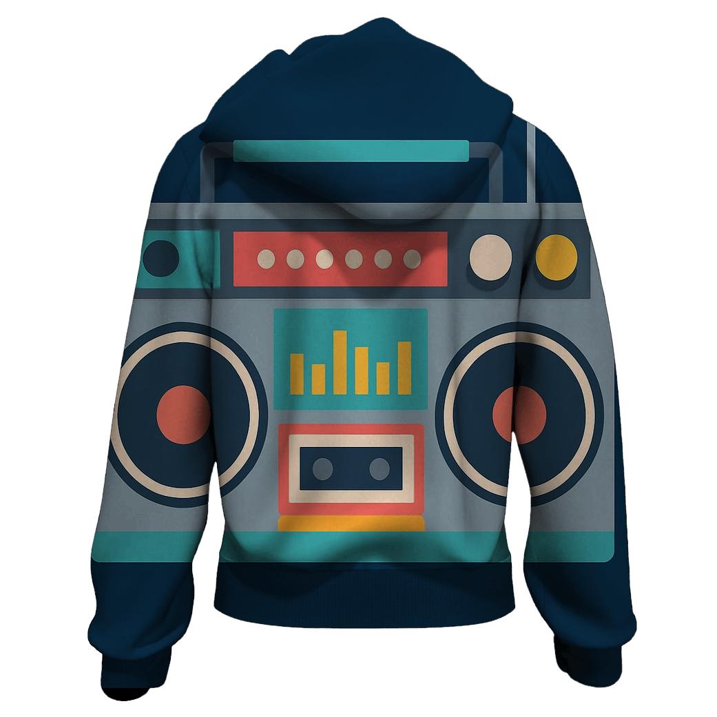 Chromatic Boombox Front custom hoodies