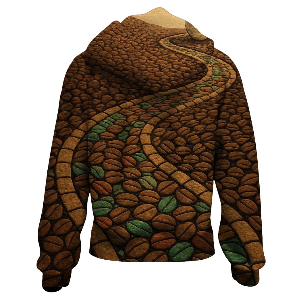 Bean Mosaic Pathway custom hoodies