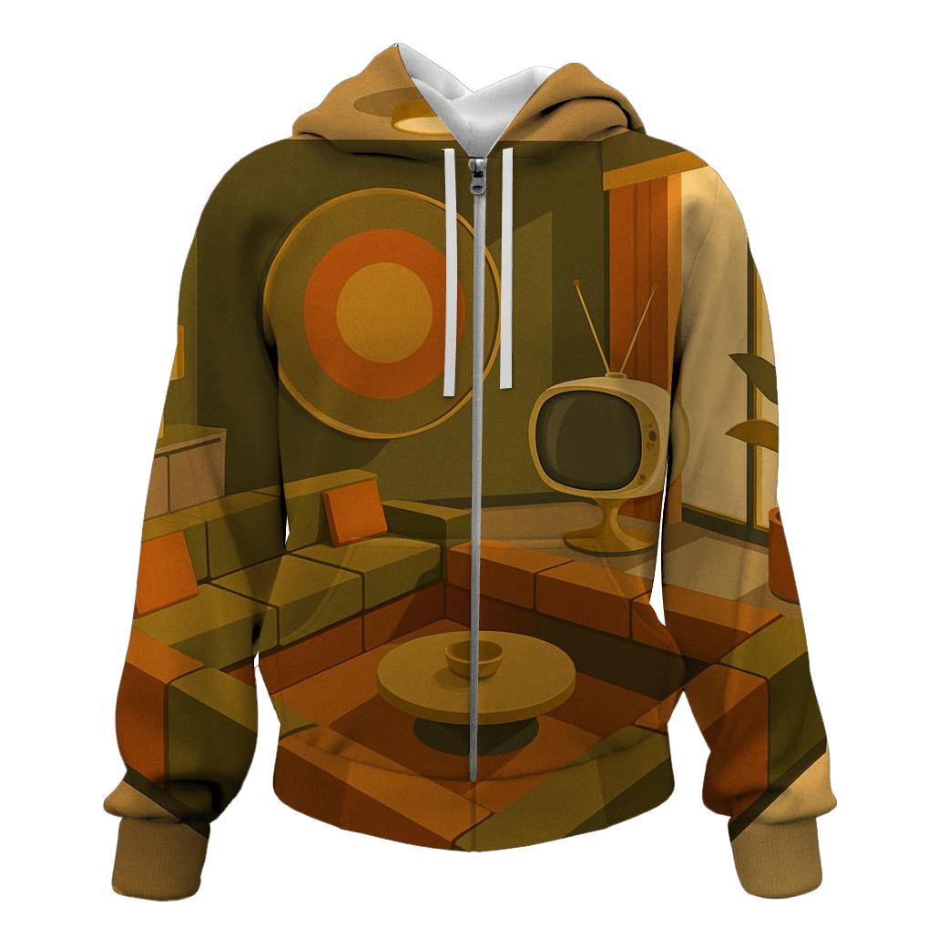 Space Age Living Room Lounge heavyweight hoodies