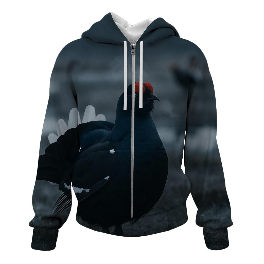 Bog Mirror Black Grouse Lek premium hoodies