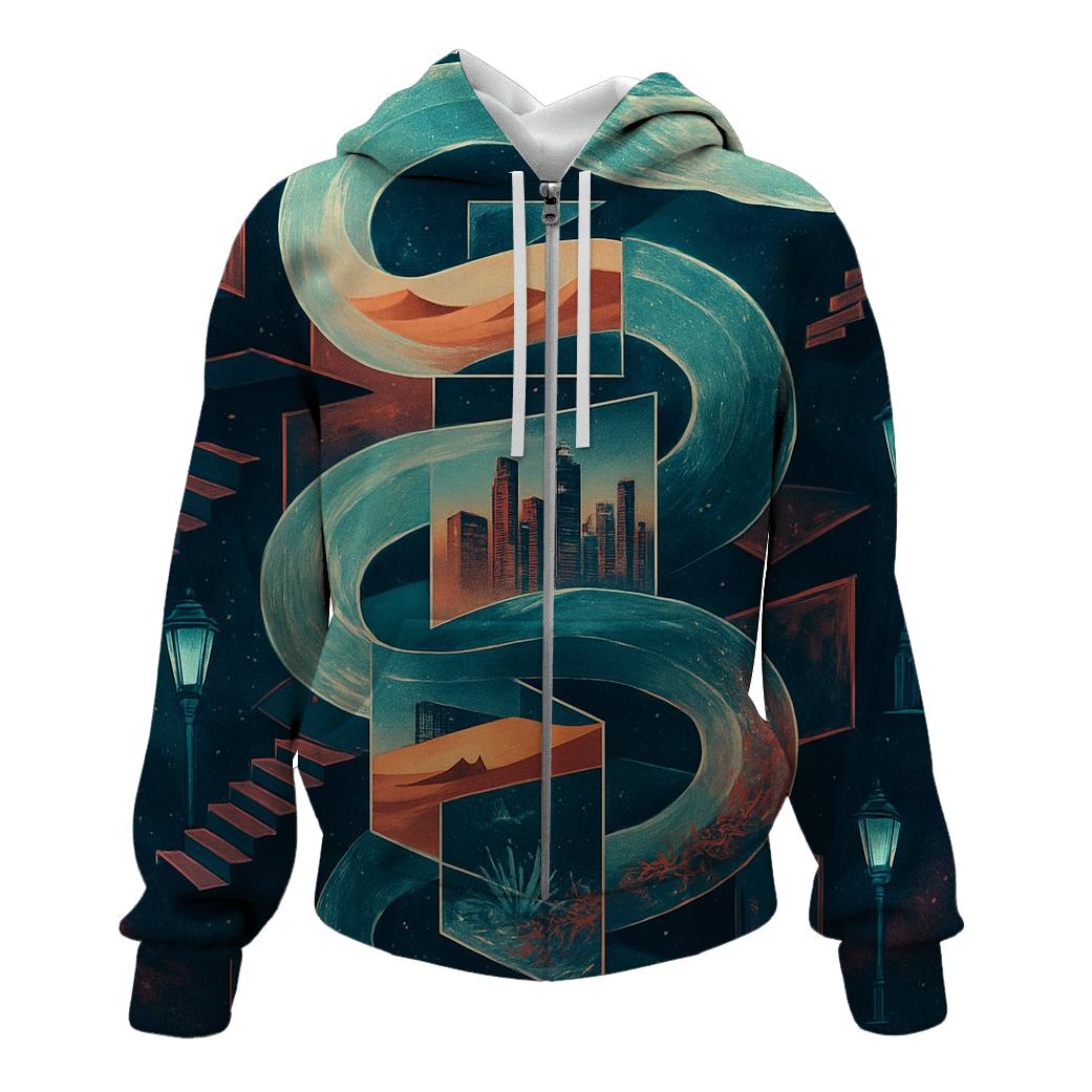 Serpent Of Shuffled Realities graphic hoodies