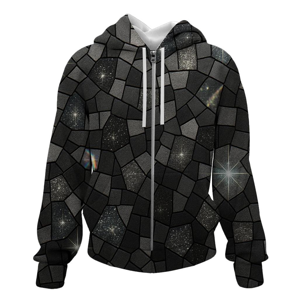 Silver Hologlow Mosaic hoodie designs