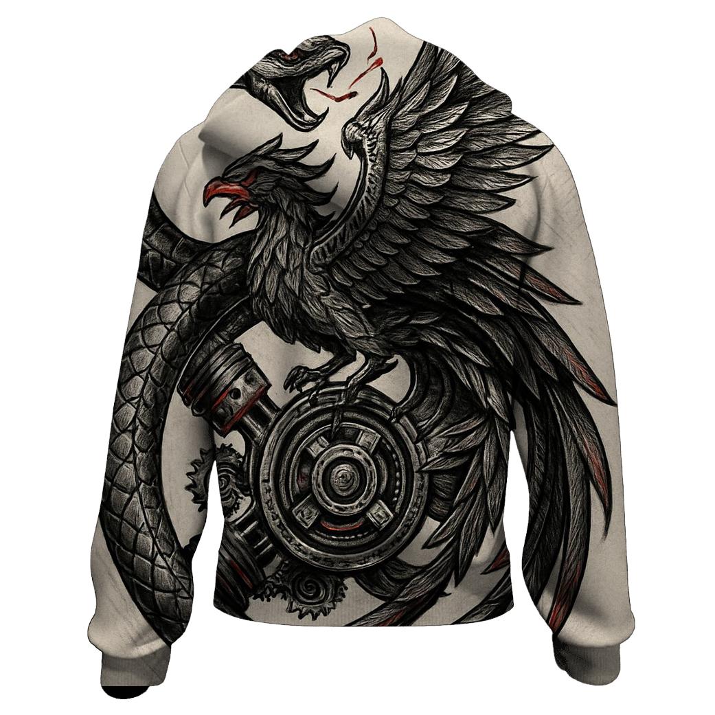 Mechanical Phoenix Ouroboros Engine hoodie designs