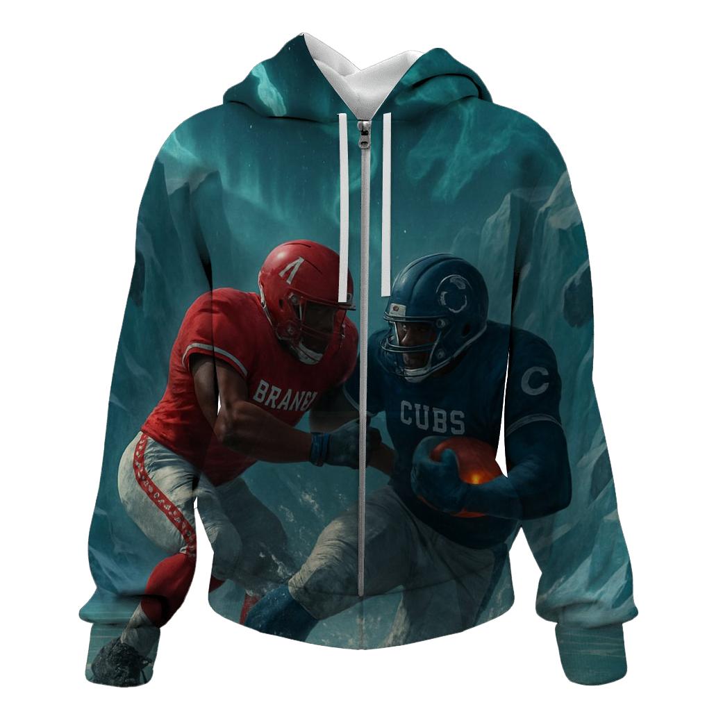 Frozen Meteor Field Braves Vs Cubs Showdown designer hoodies