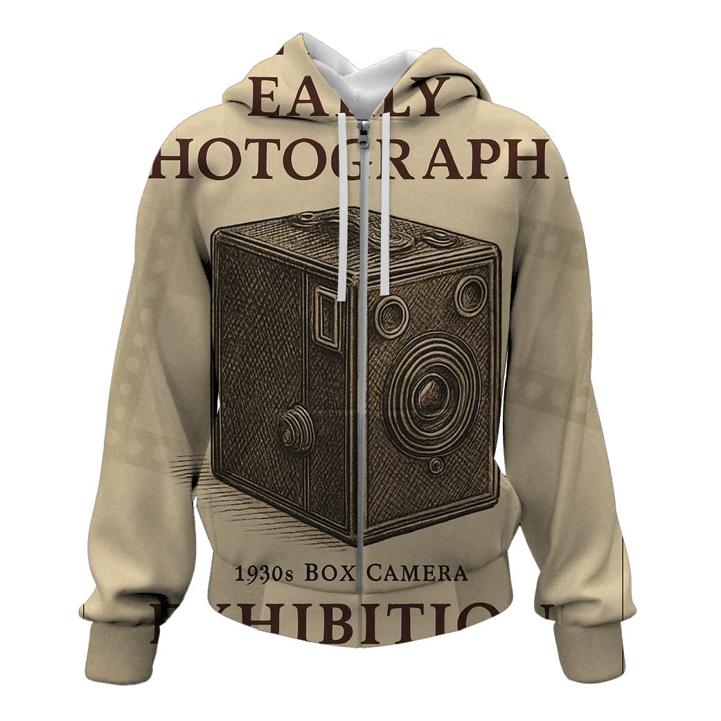 Antique Camera Club Exhibition Poster graphic hoodies