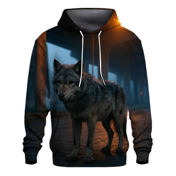Urban Overpass Lone Wolf zip-up hoodies