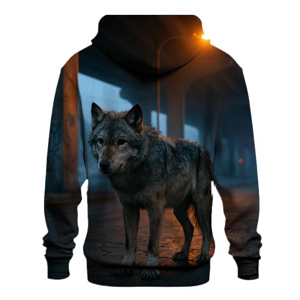 Urban Overpass Lone Wolf zip-up hoodies