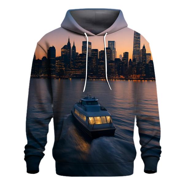 Hudson River Ferry Dawn Approach premium hoodies