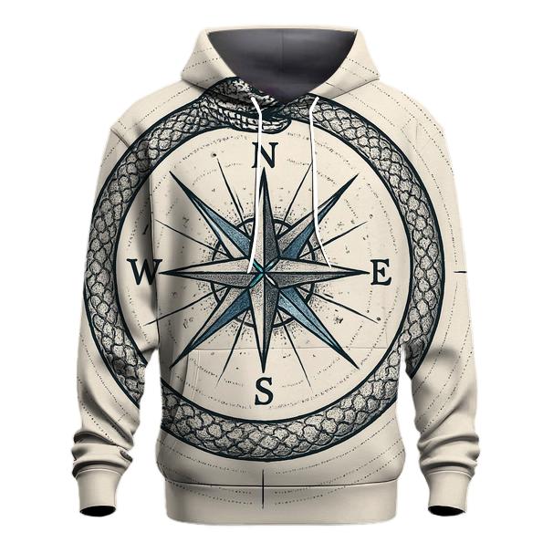 Celestial Circuit Ouroboros Compass lightweight hoodies
