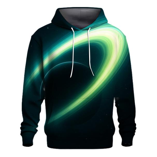 Orbiting Aurora Veil graphic hoodies