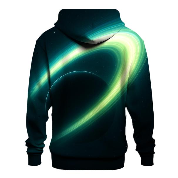 Orbiting Aurora Veil graphic hoodies