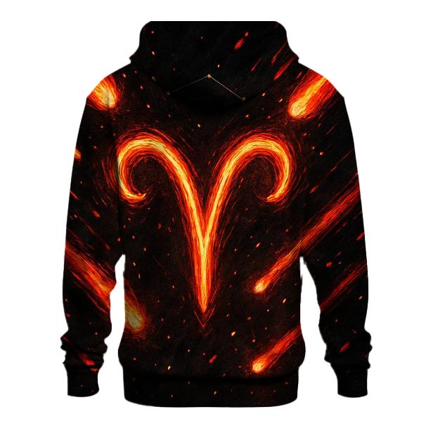 Aries Meteor Trail Sigil custom hoodies