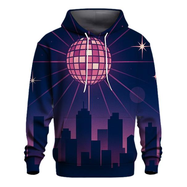 Disco City Skyline Night hoodie designs