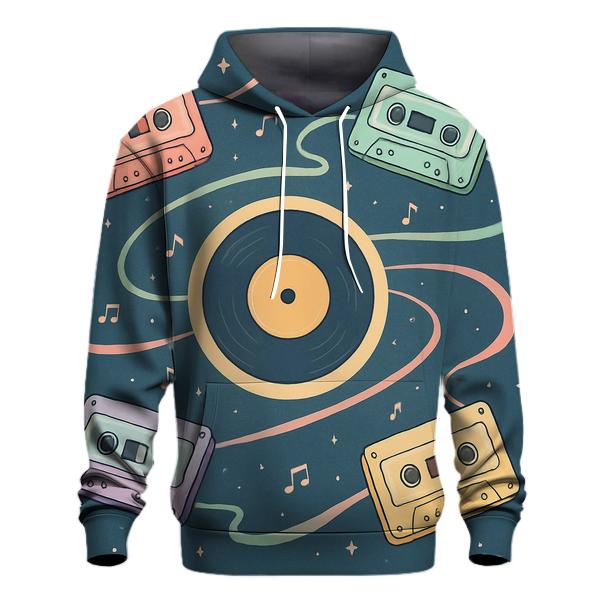 Retro Cassette Solar System heavyweight hoodies