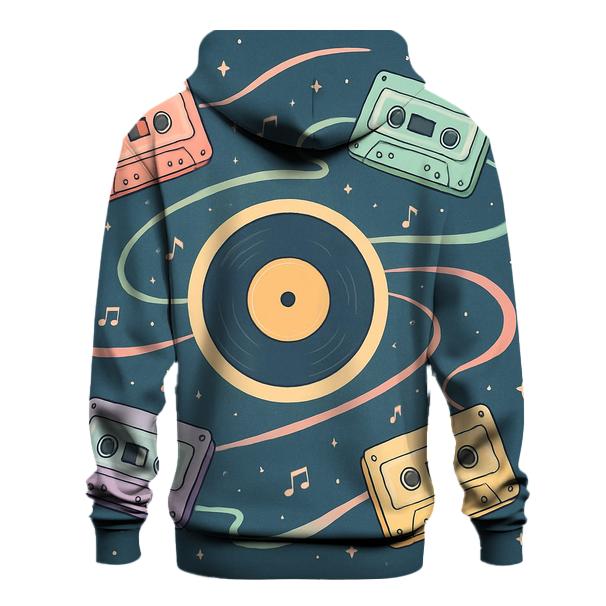 Retro Cassette Solar System heavyweight hoodies