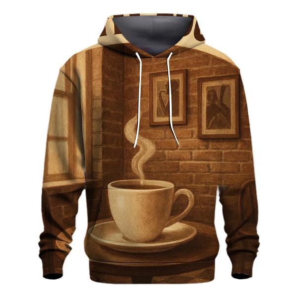 Rustic Vintage Coffee House Poster zip-up hoodies
