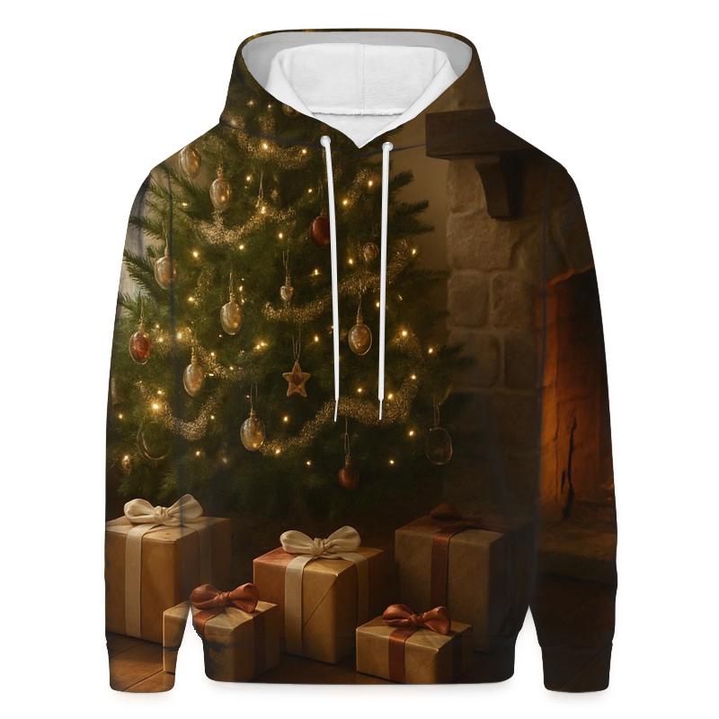 Christmas Morning Tree Glow designer hoodies