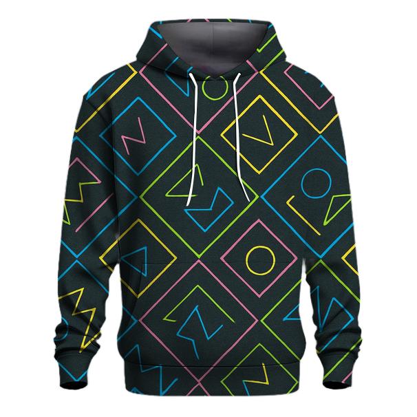 Retro Arcade Floor Tiles printed hoodies