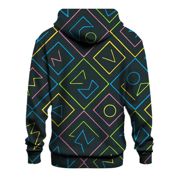Retro Arcade Floor Tiles printed hoodies