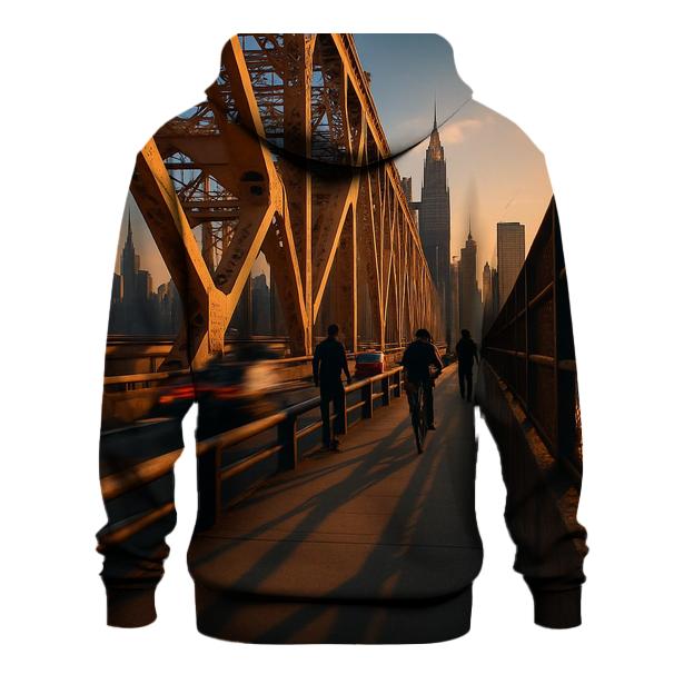 Queensboro Bridge Sunset Commute heavyweight hoodies