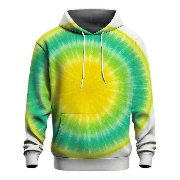Lime Citrus Bullseye Bloom graphic hoodies