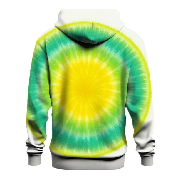 Lime Citrus Bullseye Bloom graphic hoodies