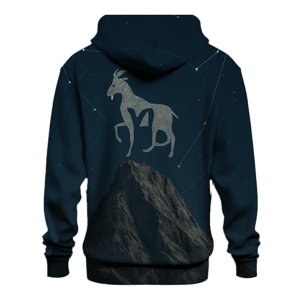 Capricorn Mountain Star Compass graphic hoodies